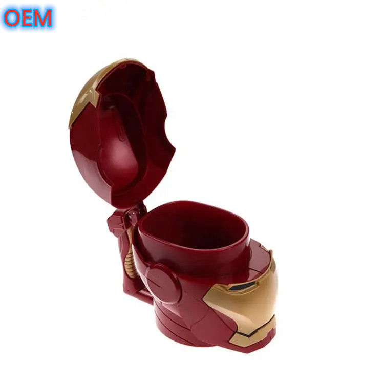 Fabryka Niestandardowy wielokrotnie używany plastikowy pojemnik z popcornem wiadro OEM Design 3d Popcorn Bucket