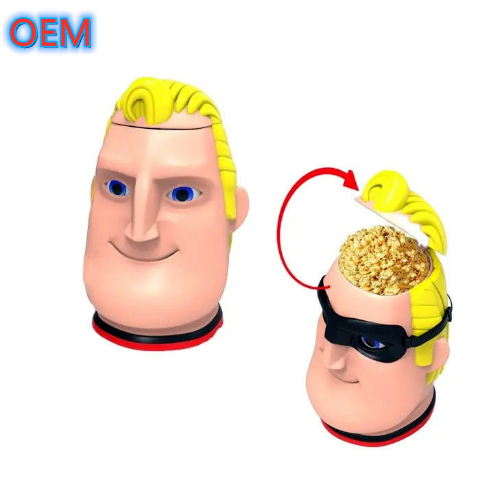 Karton Popcorn Bucket personalizacja, OEM Design wysokiej jakości plastikowy Popcorn Bucket