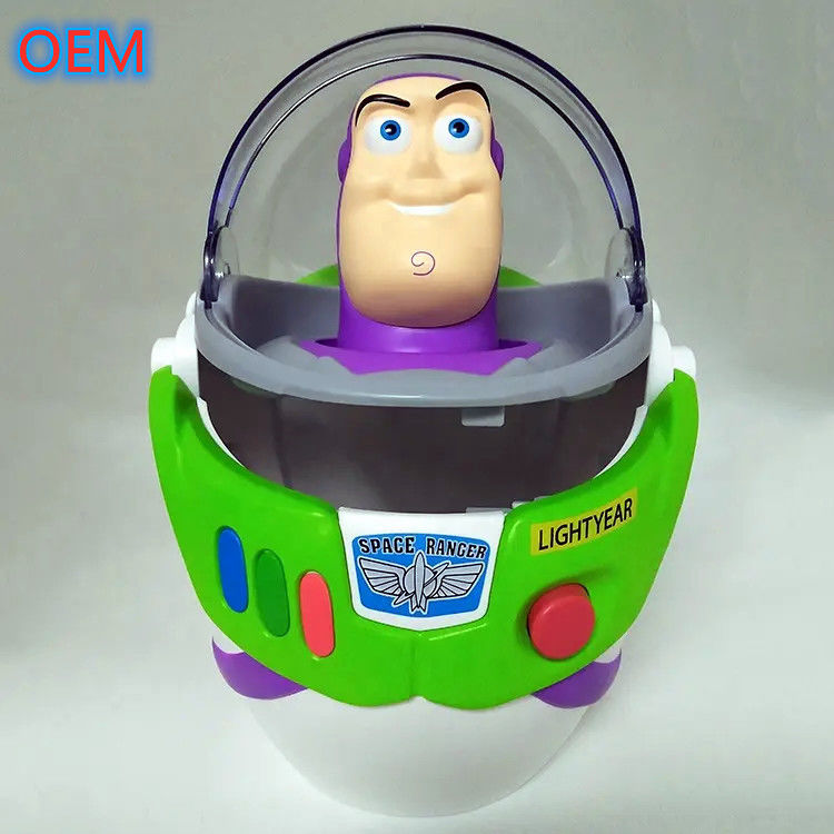 3D kreskówki wielokrotne wiadra z popcornem dostosowanie OEM Design plastikowy pojemnik wiadra z popcornem