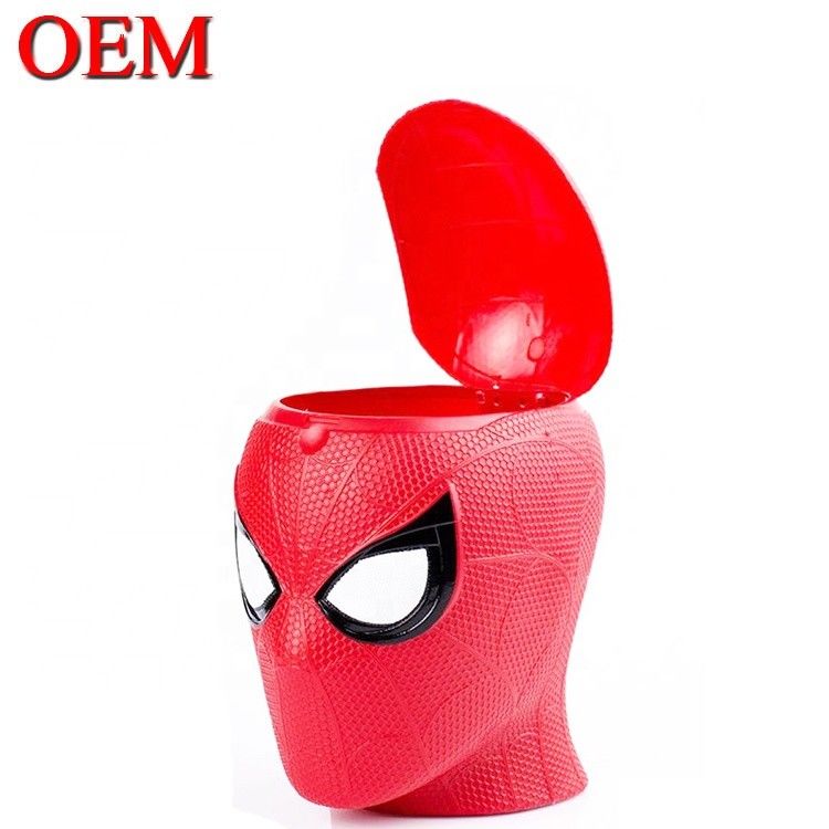 Specjalnie wykonana gwiazda filmowa Spiderman plastikowy wiadro z popcornem z pokrywą