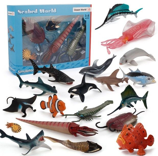 OEM fabryka niestandardowa symulacja Życie morskie Zwierzęta Model Kit Figury akcji miniatury edukacji