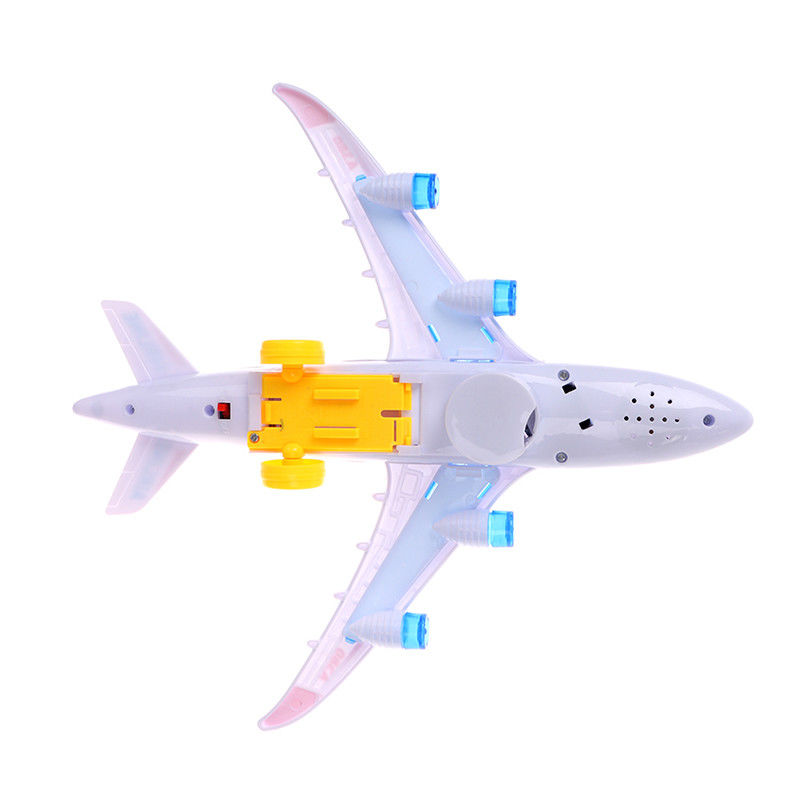 Zgromadzenie samodzielnie Airbus Samolot Autopilot Flash Dźwięk Muzyczny Oświetlenie Zabawki Elektryczne Samoloty Zabawki dla dzieci Dzieci