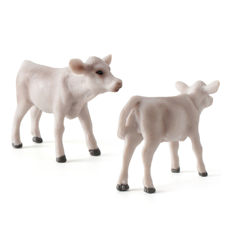 Zabawki dla zwierząt z zoo Farm Model krowy Akcja Figura symulowana Figura zwierzęca Modele z tworzywa sztucznego