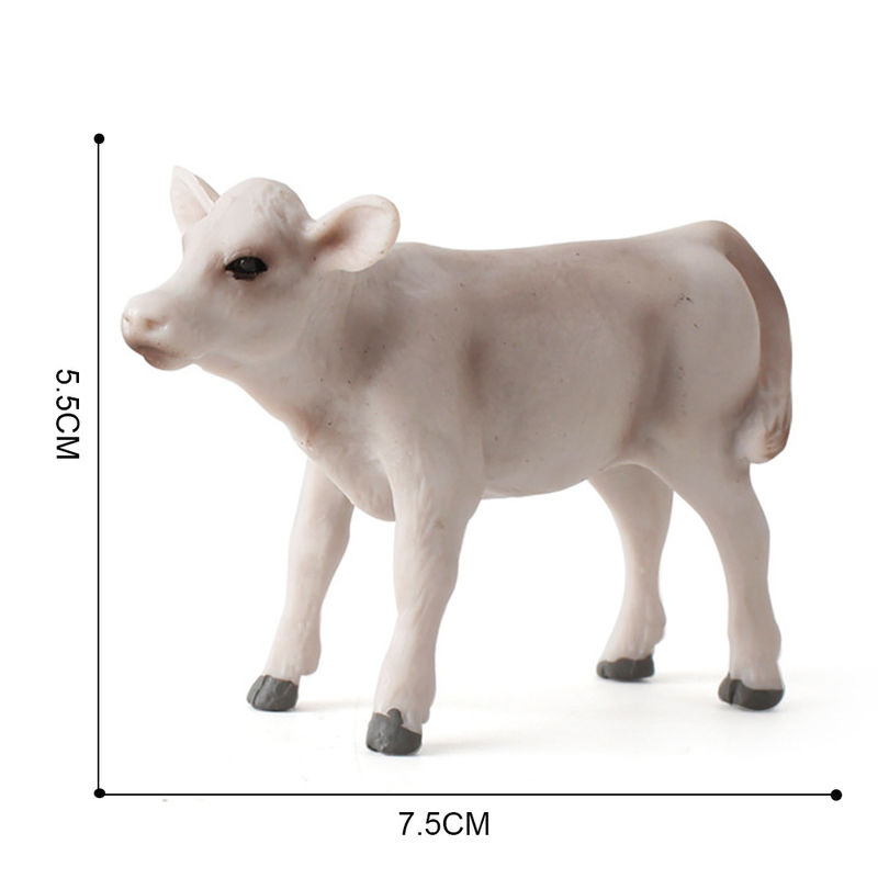 Zabawki dla zwierząt z zoo Farm Model krowy Akcja Figura symulowana Figura zwierzęca Modele z tworzywa sztucznego