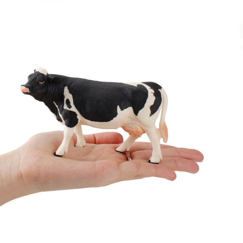 Zabawki dla zwierząt z zoo Farm Model krowy Akcja Figura symulowana Figura zwierzęca Modele z tworzywa sztucznego