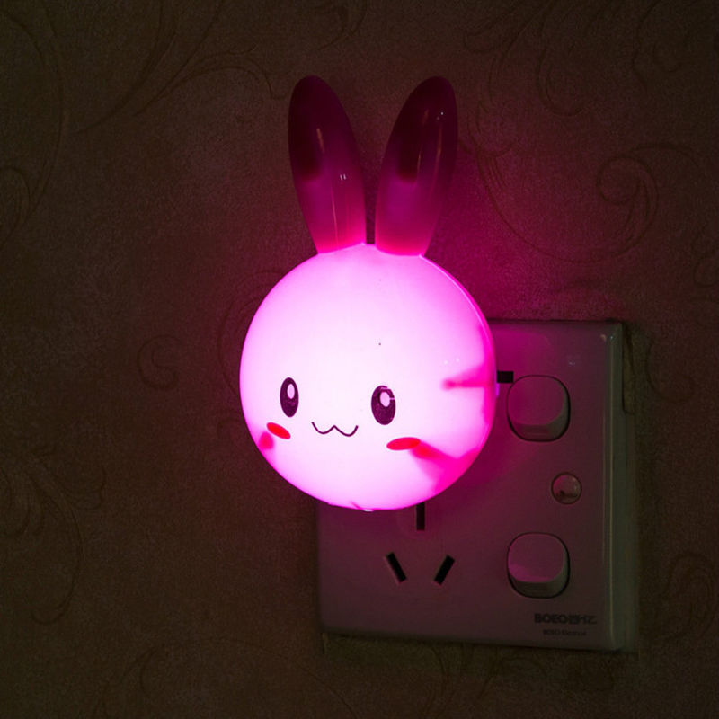Producent zabawki niestandardowy LED Rabbit Night Lamp Przełącznik ON/OFF Światło ścienne