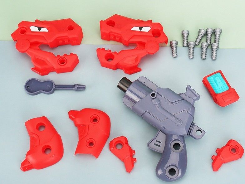 OEM dziecięca broń zabawka DIY Rozbiórka dziecka dinozaur miękkie pociski pistolety zabawkę EVA gąbka układanka zestawiony model broni