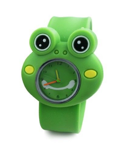Digital Watch Cute Frog Slap 3D Cartoon Animal Chłopcy Dziewczyny Prezenty Kwartz Zegarki na rękę Zegarek