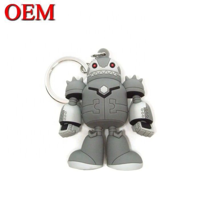 OEM Logo Soft PVC 3D Keychain Custom Animal Keychain Figure własny projekt Łańcuchy