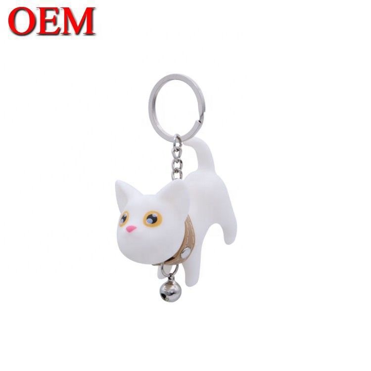 OEM Logo Soft PVC 3D Keychain Custom Animal Keychain Figure własny projekt Łańcuchy