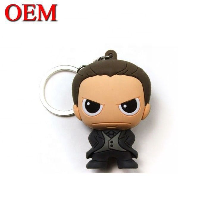 OEM Logo Soft PVC 3D Keychain Custom Animal Keychain Figure własny projekt Łańcuchy