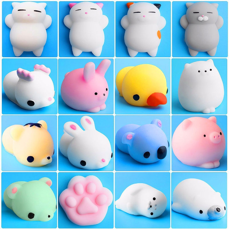 OEM fabryka niestandardowa zwierzę Antistress Slimy Squeeze Zabawki Zabawki Mini Mochi Squishy zabawka