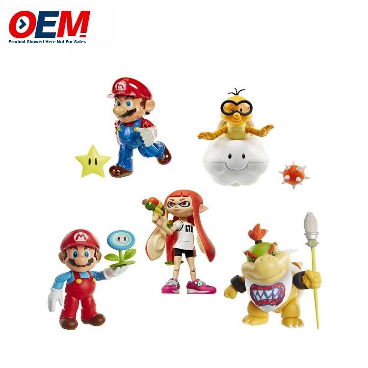 Fabryka niestandardowe plastikowe pvc winylu Fugure zabawki Niestandardowe Kawaii Figure Mario zbiorowy zestaw zabawek