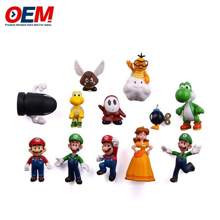 Fabryka niestandardowe plastikowe pvc winylu Fugure zabawki Niestandardowe Kawaii Figure Mario zbiorowy zestaw zabawek
