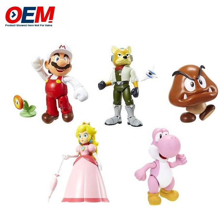 Fabryka niestandardowe plastikowe pvc winylu Fugure zabawki Niestandardowe Kawaii Figure Mario zbiorowy zestaw zabawek