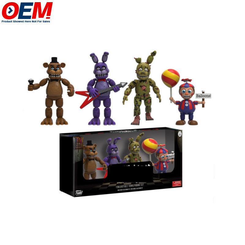 Zastosowany OEM Gorąca sprzedaż Nowy przyjście Five Nights At Freddy Action Figures 4 sztuk/pack FNAF Toy Model PVC Action Figure
