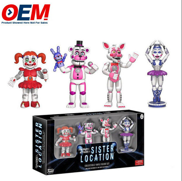 Zastosowany OEM Gorąca sprzedaż Nowy przyjście Five Nights At Freddy Action Figures 4 sztuk/pack FNAF Toy Model PVC Action Figure
