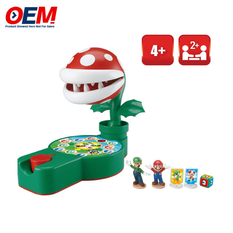 Gry Zęby Super Mario Piranha Plant Escape Made Gra akcji na stole dla dzieci 4+ z 2 kolekcjonerskimi figurkami akcji Super Mario