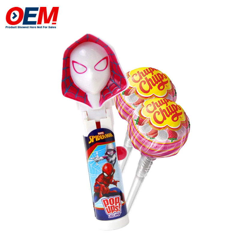 Pop-Up Lollipop Holder Case Made Plastic Candy Toy OEM Creative Lollipop Toy dla dziecka