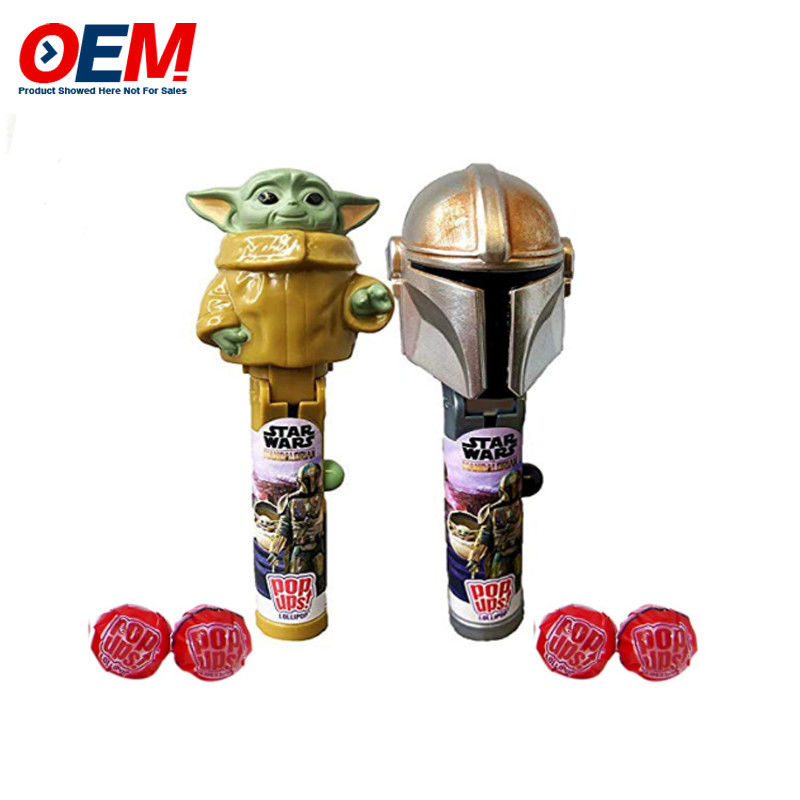 Pop-Up Lollipop Holder Case Made Plastic Candy Toy OEM Creative Lollipop Toy dla dziecka
