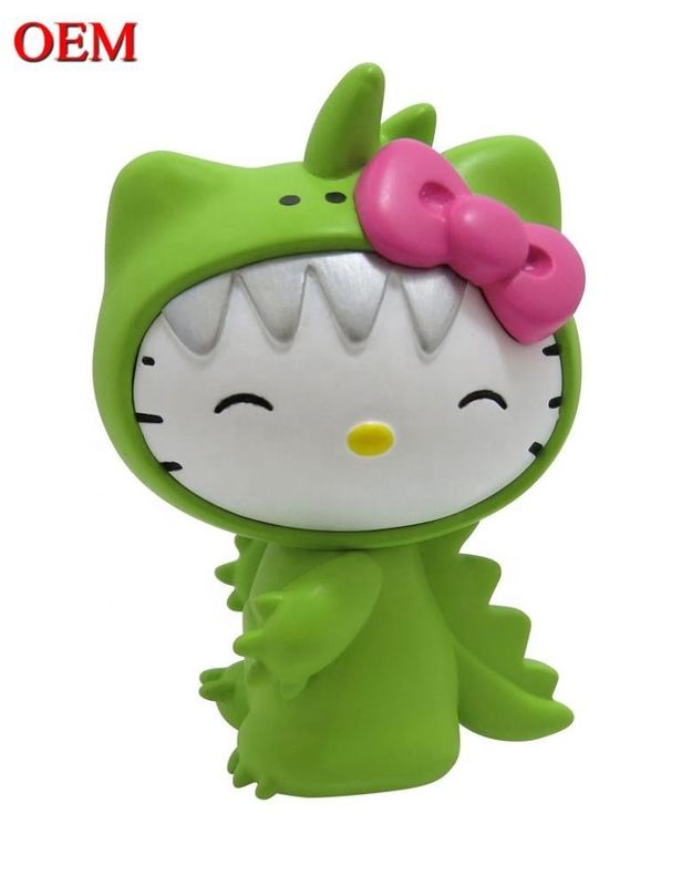 OEM na zamówienie PVC Cute Mini Plastic Cartoon Kitty Cat Toy For Child Producer