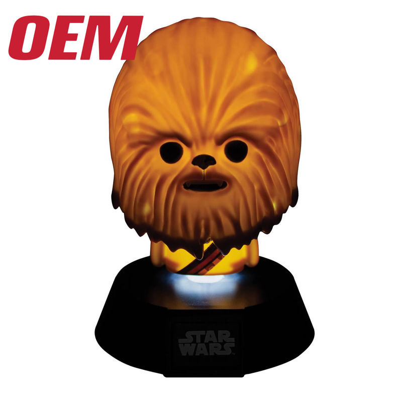 Zamówione oświetlenie LED zabawki Ome Film Character Toys Lamp Make Plastic Kids Toy Light With Music and Sound