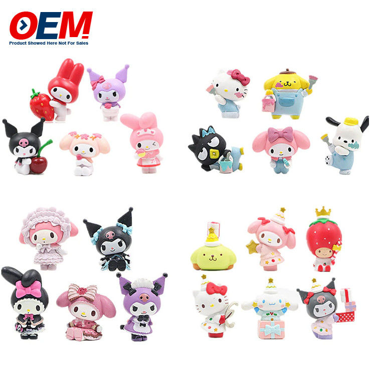 Custom PVC Cute Mini Figure OEM Plastic Cartoon Toy Wykonaj 5cm Wysokość Plastic Toy