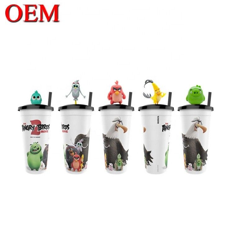 Zindywidualizowana figurka z tworzyw sztucznych OEM Cup Topper Figures Create Birthday Figure Cup Decoration