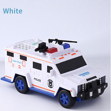 Custom Robotic Policja Samochód Zabawka Moneta Bank Fingerprint Karton Plastic Money Box