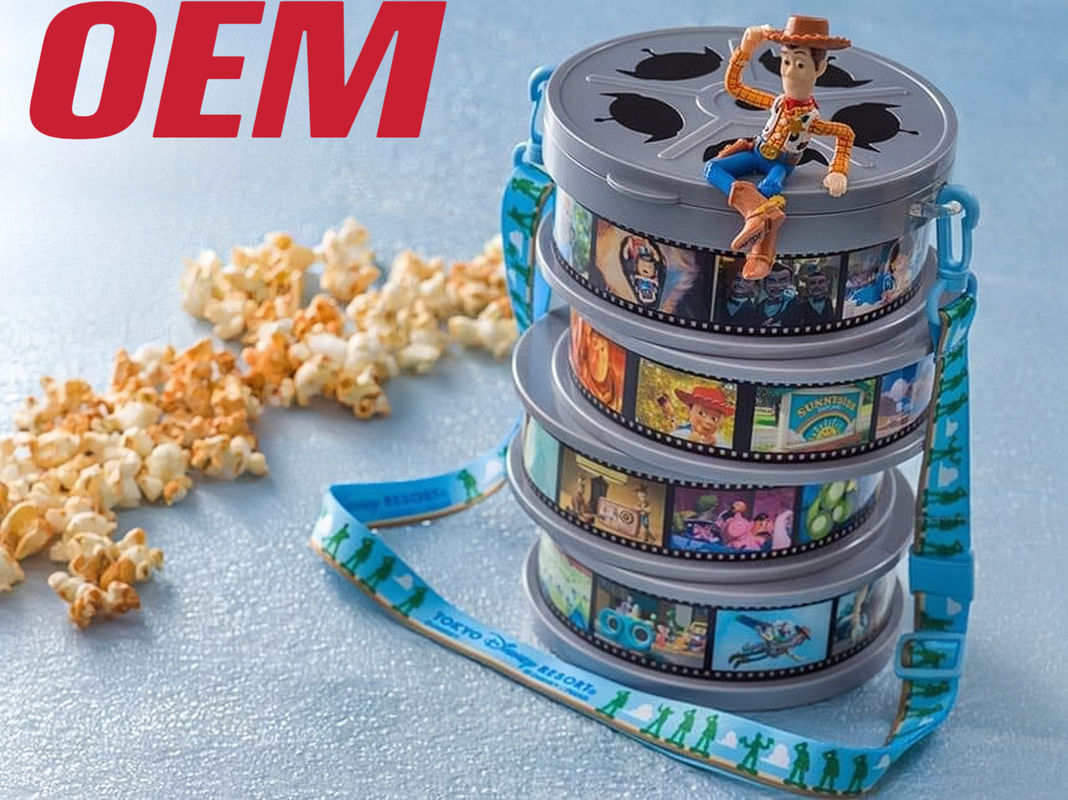 Zamówienie Light Up Popcorn Bucket OEM Popcorn Plastic Bucket Make Character Popcorn Bucket