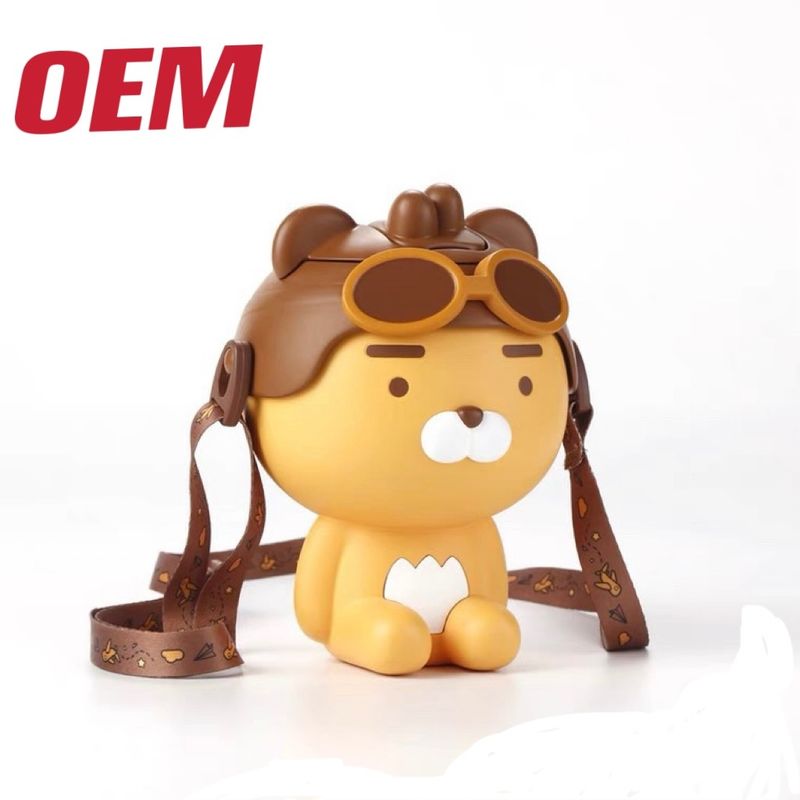 Na zamówienie Straw Cup Made Plastic Cartoon Popcorn Bucket Empty Car Function Storage Bucket