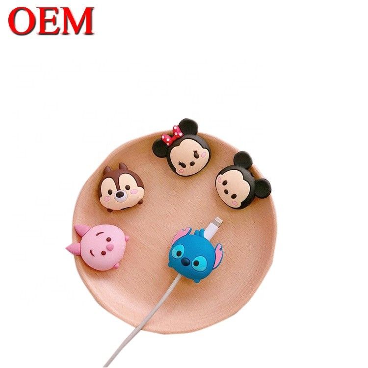 Niestandardowe Mini Cute USB Toy OEM Cute Cartoon Cable Bites Figures Make Plsstic Animal Data Charger Bites Akcesoria do zabawek