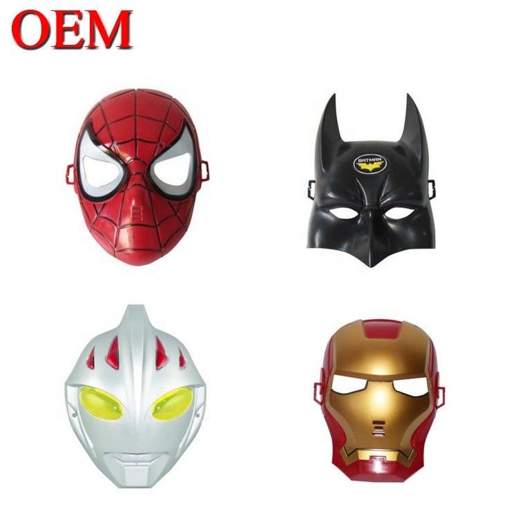 Niestandardowe maski na Halloween PVC Superbohater Spider Iron Hero Hulk Kapitan Ameryka Maski kostiumy cosplay Maski twarzy