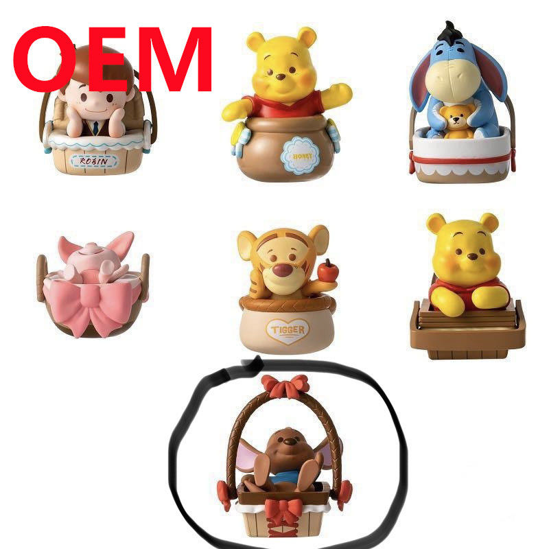 Niestandardowe 5cm Wysokość Królik Pies Małpa Świnia Zabawki Wykonane 15 projektów PVC lalki OEM Blind Box Mini Zabawki