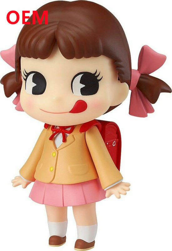 Niestandardowe czerwone kolory 3D Pvc zabawki OEM miękkie plastikowe kolekcje postaci anime tworzące TPR 10 cm wysoka urocza postać dziewczyny