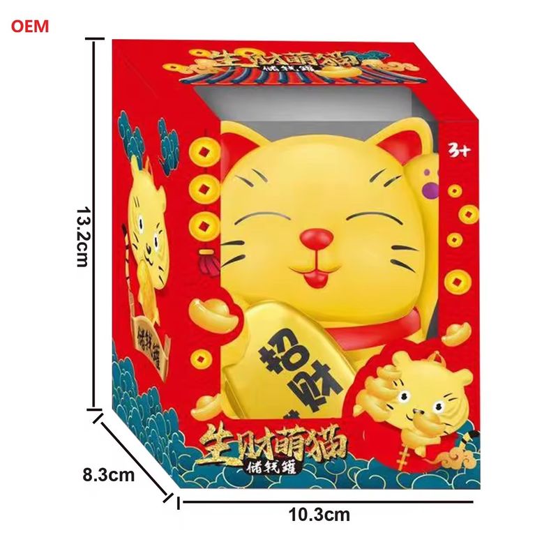 OEM akceptowany Lucky Cat Coin Bank Money Box dla dzieci