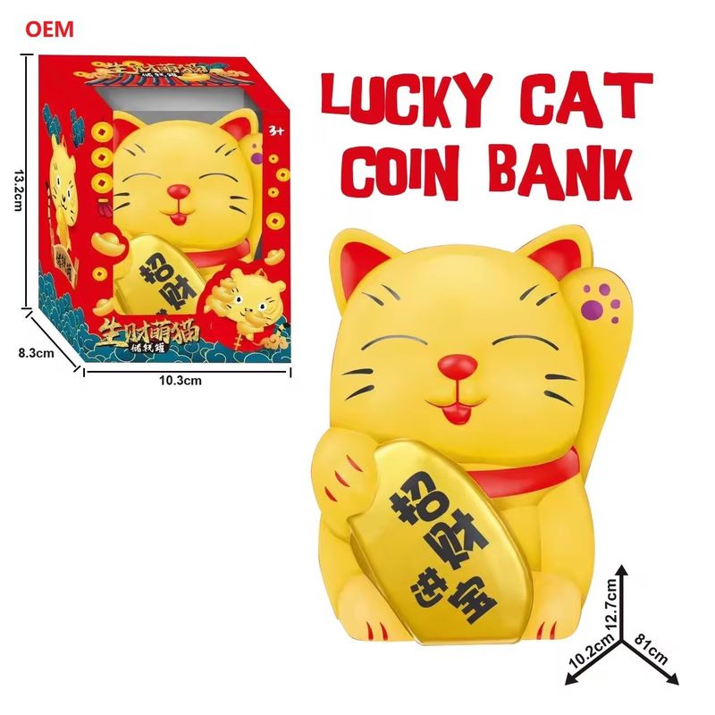 OEM akceptowany Lucky Cat Coin Bank Money Box dla dzieci