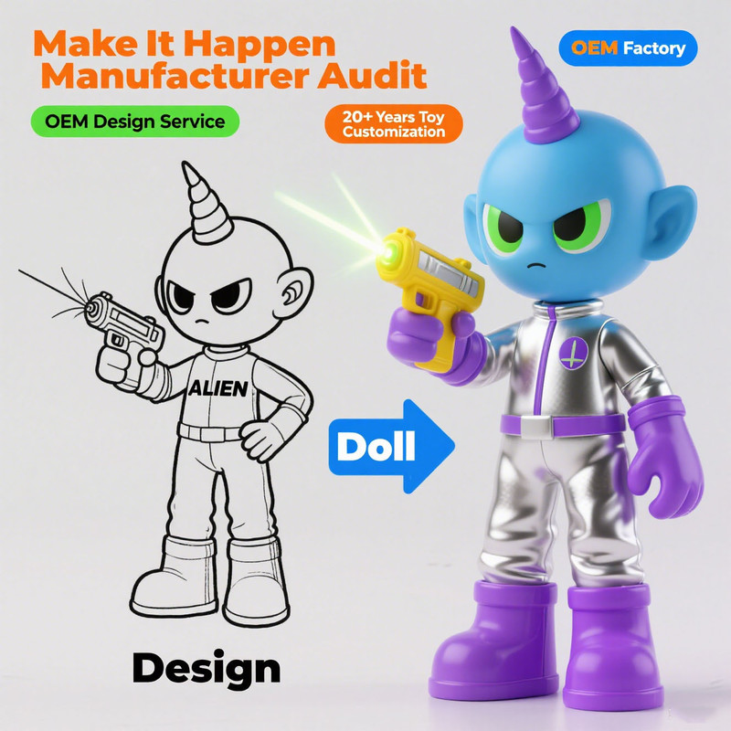 Profesjonalna zabawka OEM z PVC na zamówienie z 20-letnim doświadczeniem, dostosowana do rozmiaru i motywu filmowego i telewizyjnego