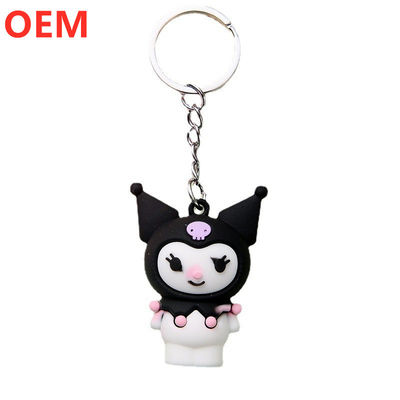 Niestandardowy 3D Cartoon Keychain Niestandardowy OEM Design PVC Plastic Keychain