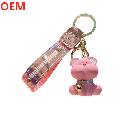 Niestandardowy 3D PVC plastikowy karykatury Keychain OEM Design Cute Mini Plastic Keychain