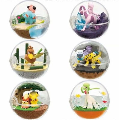 Fabryka Niestandardowy 3D Nowy Design Re-ment Terrarium Pokeball Kolekcja zabawka