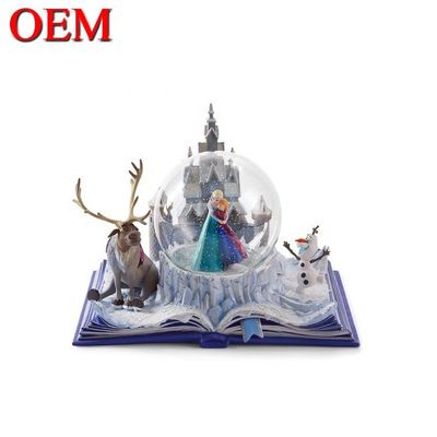 Custom Light Up Water Globe OEM Movie Princess Snow Globe Zabawki z muzyką