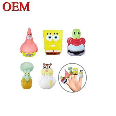 3D Plastic Figure Finger Puppet Toys OEM Hand Play Toy For Kid Niestandardowa Plastic Figure