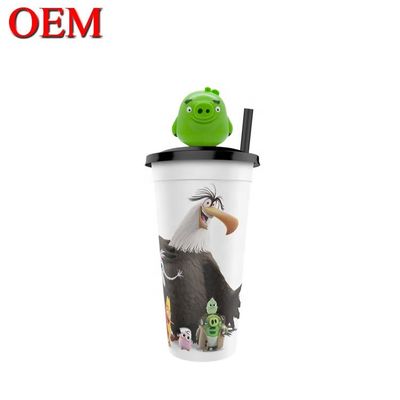 Zindywidualizowana figurka z tworzyw sztucznych OEM Cup Topper Figures Create Birthday Figure Cup Decoration