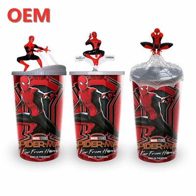 OEM Niestandardowy Puchar Straw Cup Cartoon Drink Cup Keychain Akcesoria