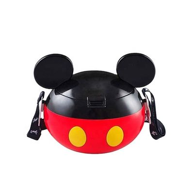 OEM Plastikowy Minnie Candy Box popcorn pojemnik z zaciskiem na pokrywie pokarmowy bezpieczny popcorn wiadro