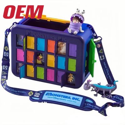 /Custom ABS Popcorn Bucket Plastic Shoulder Bag Cartoon Toy Make Character Popcorn Bucket /Płaszczysta torba na ramię