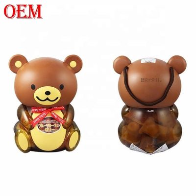 OEM Plastic 3D Animal Shaped Custom Printed Popcorn Container Cup z pokrywą