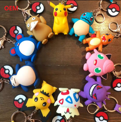 3D Charakter Keychain Z Metal Key Ring Custom Plasitc Figure Keychain