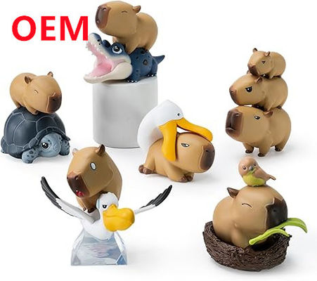 Zastosowane Zabawne Zabawki Zwierzęce Wykonane 6 Wzory lalki PVC OEM Materiał PVC Mini Zabawki
